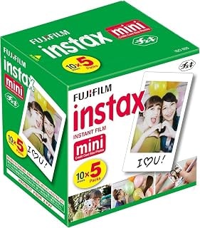 Imagem do Fujifilm Instax Mini Filme Instantaneo 10 Folhas 5 Pacotes Total De 50 Fotografias