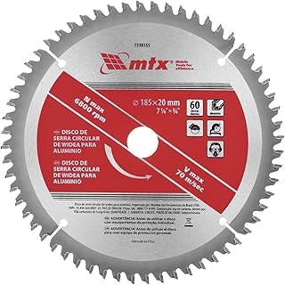 Imagem do Mtx Disco De Serra Circular De Widea Para Aluminio 185 Mm 7 1 4