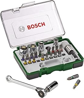 Imagem do Jogo De Bits E Soquetes Com Catraca 27 Pcs Bosch 2607017160