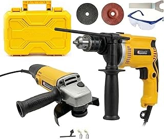 Imagem do Furadeira Eletrica Nakasaki 1000w Esmerilhadeira Kit Maleta
