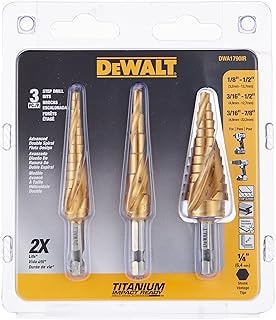 Imagem do Dewalt Dwa1790ir 3 Piece Impact Ready Step Drill Bit Set