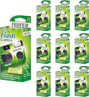 Imagem do Fujifilm Camera Descartavel Fujifilm Quicksnap Flash 400 De Uso Unico De 35 Mm Com Flash 27 Exposicoes Pacote Com 10