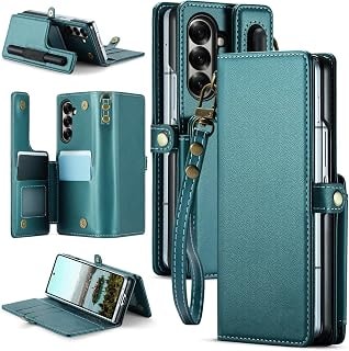 Imagem do Asuwish Capa De Telefone Para Samsung Galaxy Z Fold 7 C22kb Eua Verde